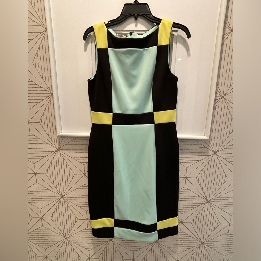 Beautiful color blocked Maggy London dress